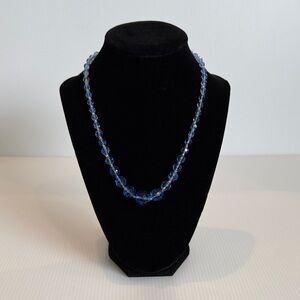 💚 Dazzling Blue Crystal Glass Beaded Necklace
